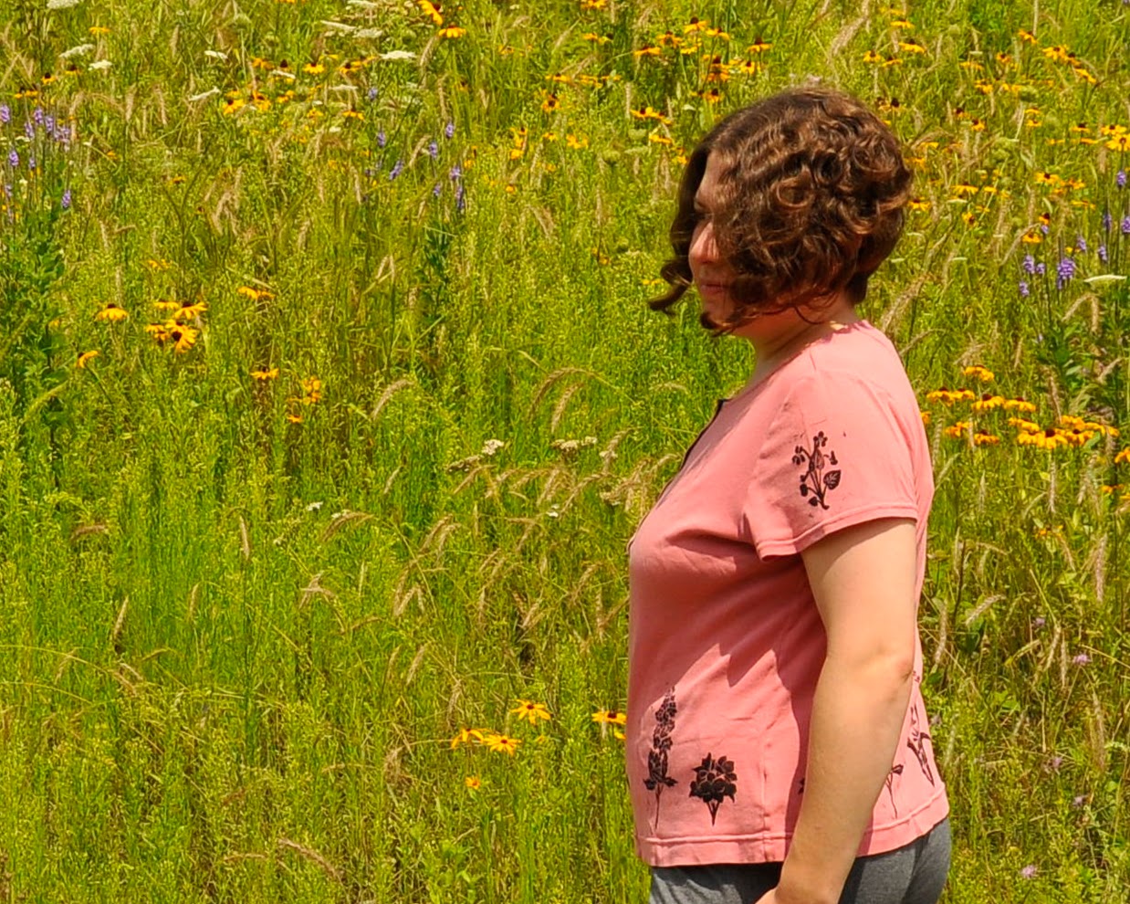 Wild & Free, Light Pink Cotton Short Sleeve T-Shirt