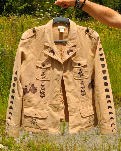 Veste en coton de style militaire